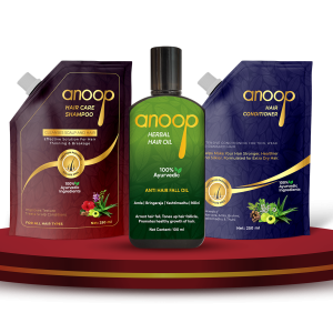 Arshik Herbal Hair Care Combo Kit (Oil + Shampoo + Conditioner)